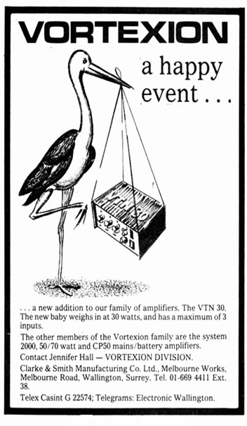 CSI Vortexion Advert